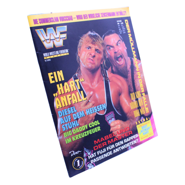 WWF Magazin Nr. 9 1994 | Dino Verlag | Owen Hart Cover | hoppla-stuff.de